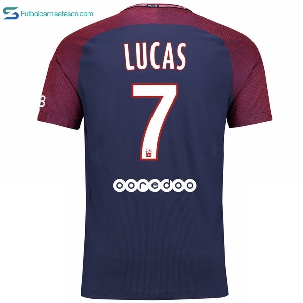 Camiseta Paris Saint Germain 1ª Lucas 2017/18